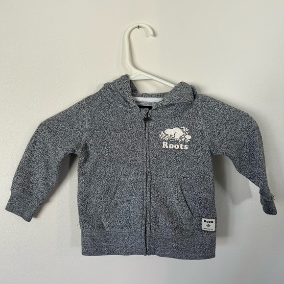 Kids Roots salt and pepper zip upsize L (12 - 18 months) - Picture 1 of 7